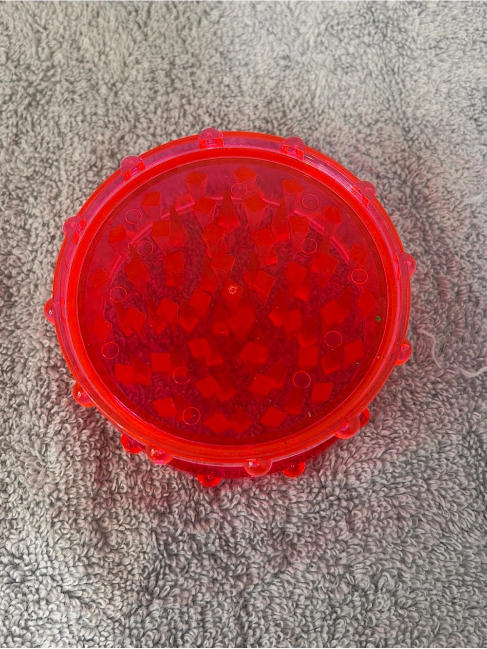 Red Acrylic Herb Grinder - 4 inch herb grinder in pink Home Accessory